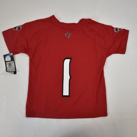 adidas Little Boys Louisiana Lafayette Ragin' Cajuns Football Jersey New Size 7 - Picture 2 of 7